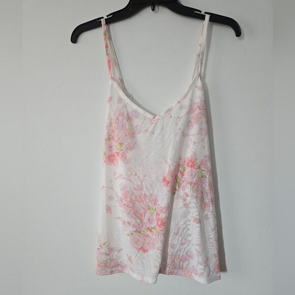 Splendid Pajamas Cross Back Floral Tank Top - Picture 1 of 5